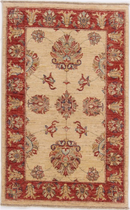 Ziegler Yellow Hand Knotted 28 X 43  Area Rug 250-17623 Image 0
