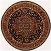 Serapi Blue Round Hand Knotted 60 X 60  Area Rug 250-17631 Thumb 0
