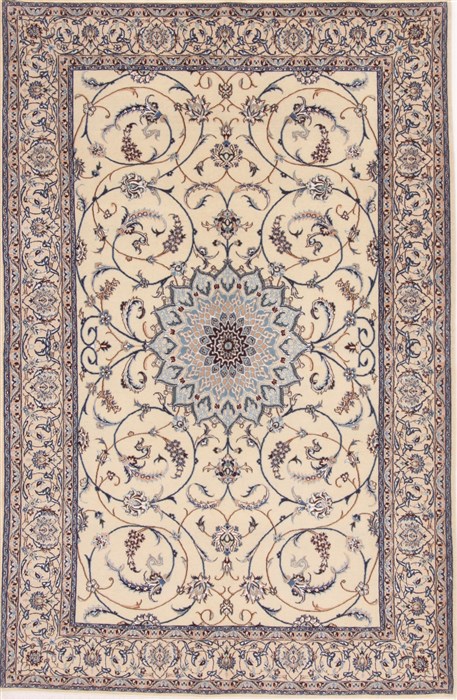Nain Beige Hand Knotted 44 X 66  Area Rug 250-17640 Image 0