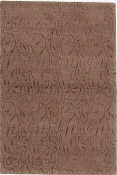 Indian Nepal Grey Rectangle 4x6 ft Wool Carpet 17646
