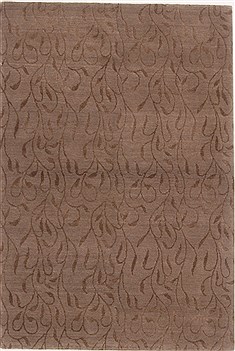 Indian Nepal Grey Rectangle 4x6 ft Wool Carpet 17646