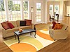 Modern Beige Machine Made 69 X 99 Area Rug 300-17657 Thumb 4
