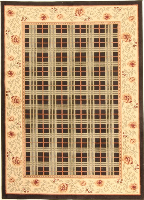 Modern Brown Machine Made 66 X 90  Area Rug 300-17658 Image 0
