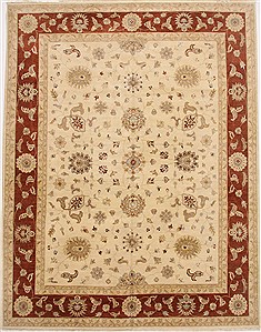 Indian Ziegler Yellow Rectangle 12x15 ft Wool Carpet 17672