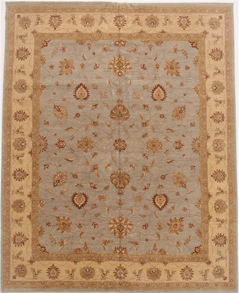 Ziegler Blue Hand Knotted 122 X 151  Area Rug 250-17674 Image 0