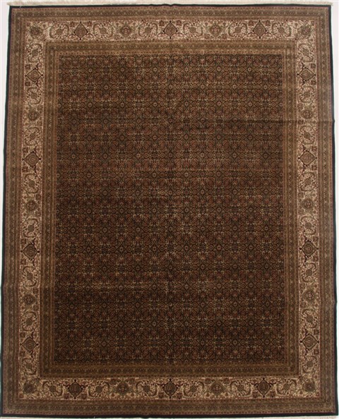 Herati Black Hand Knotted 1111 X 1411  Area Rug 250-17678 Image 0