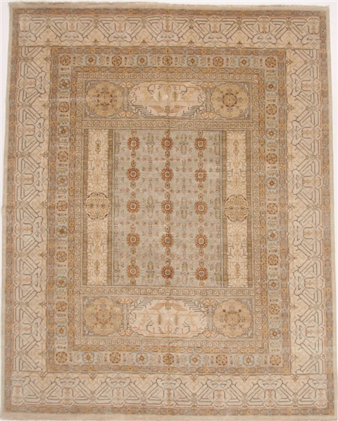 Serapi Beige Hand Knotted 120 X 151  Area Rug 250-17681 Image 0