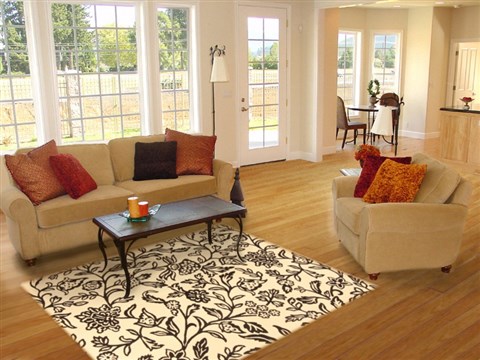 Modern Beige Machine Made 53 X 73 Area Rug 300-17686 Image 5