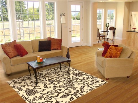 Modern Beige Machine Made 53 X 73 Area Rug 300-17687 Image 5