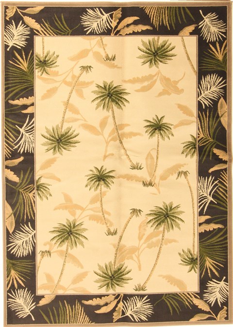 Modern Beige Machine Made 53 X 76  Area Rug 300-17692 Image 0