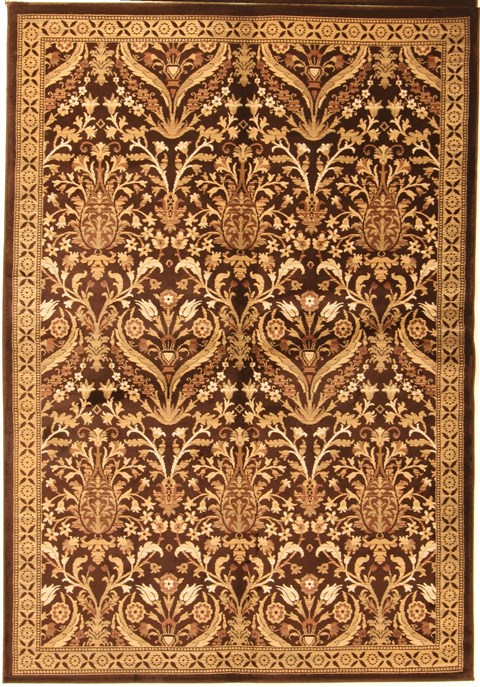 Chobi Yellow Machine Made 53 X 76  Area Rug 300-17693 Image 0