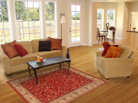Chobi Red Machine Made 45 X 64 Area Rug 300-17699 Image 5