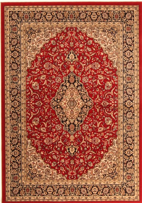 Modern Red Machine Made 45 X 64  Area Rug 300-17701 Image 0
