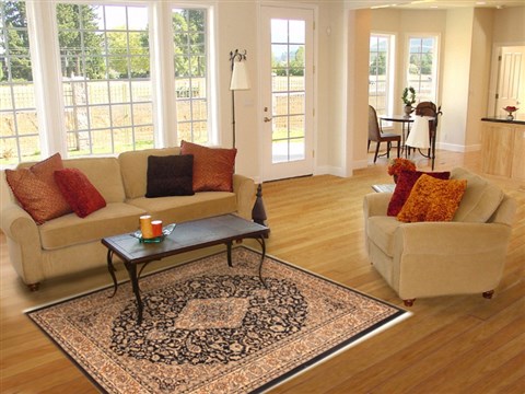 Modern Beige Machine Made 45 X 64 Area Rug 300-17703 Image 5