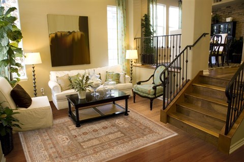 Modern Blue Hand Knotted 80 X 102 Area Rug 250-17705 Image 3