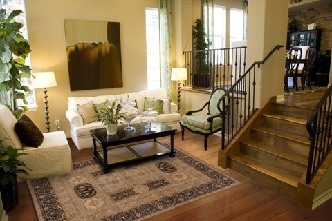Modern Blue Hand Knotted 80 X 103 Area Rug 250-17706 Image 3