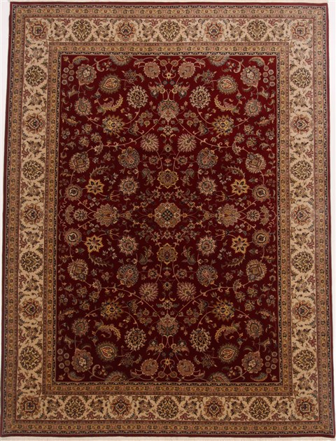 Isfahan Red Hand Knotted 91 X 121 Area Rug 250-17714 Image 0