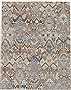 Modern Blue Hand Knotted 711 X 100  Area Rug 250-17722 Thumb 0