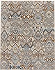Modern Blue Hand Knotted 711 X 100 Area Rug 250-17722 Thumb 0