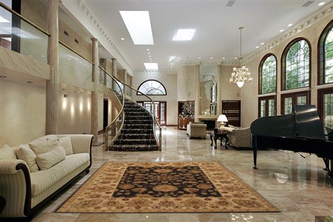Pishavar Yellow Hand Knotted 81 X 102 Area Rug 300-17723 Image 1