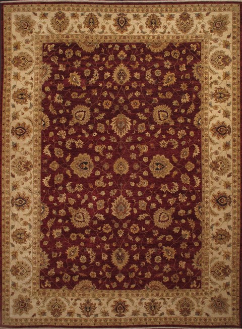 Pishavar Red Machine Made 1111 X 1511  Area Rug 300-17725 Image 0
