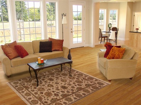 Agra Beige Hand Knotted 52 X 70 Area Rug 250-17726 Image 5
