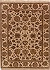 Agra Beige Hand Knotted 52 X 70  Area Rug 250-17726 Thumb 0