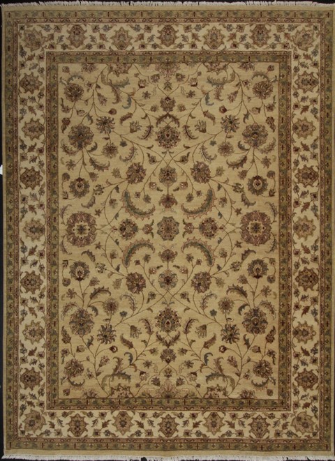 Pishavar Beige Hand Tufted 90 X 121 Area Rug 300-17727 Image 0