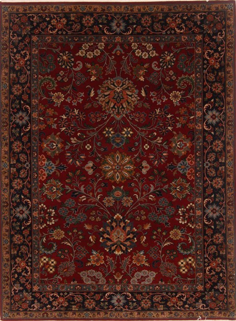 Tabriz Red Hand Knotted 51 X 610 Area Rug 250-17731 Image 0