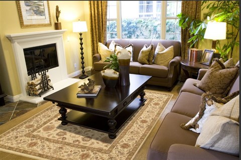 Pishavar Beige Hand Knotted 82 X 100 Area Rug 300-17733 Image 2
