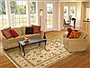 Pishavar Beige Hand Knotted 82 X 100 Area Rug 300-17733 Thumb 4