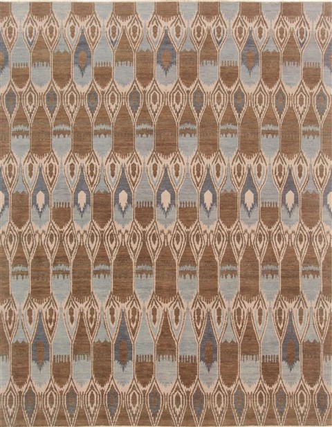 Modern Brown Hand Knotted 711 X 102 Area Rug 250-17740 Image 0
