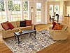 Modern Beige Hand Knotted 711 X 911  Area Rug 250-17741 Thumb 4