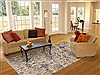 Modern Beige Hand Knotted 711 X 911 Area Rug 250-17741 Thumb 4