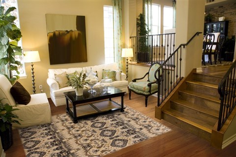Modern Multicolor Hand Knotted 80 X 103 Area Rug 250-17742 Image 3