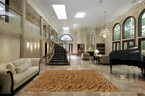 Modern Brown Hand Knotted 80 X 102 Area Rug 250-17743 Image 1