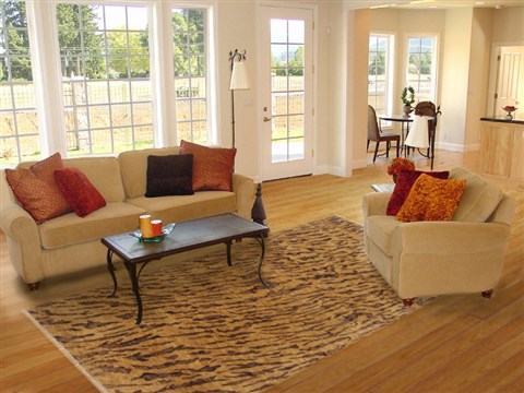 Modern Brown Hand Knotted 80 X 102 Area Rug 250-17743 Image 4