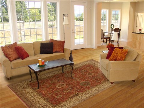 Ziegler Brown Hand Knotted 80 X 100 Area Rug 250-17745 Image 4