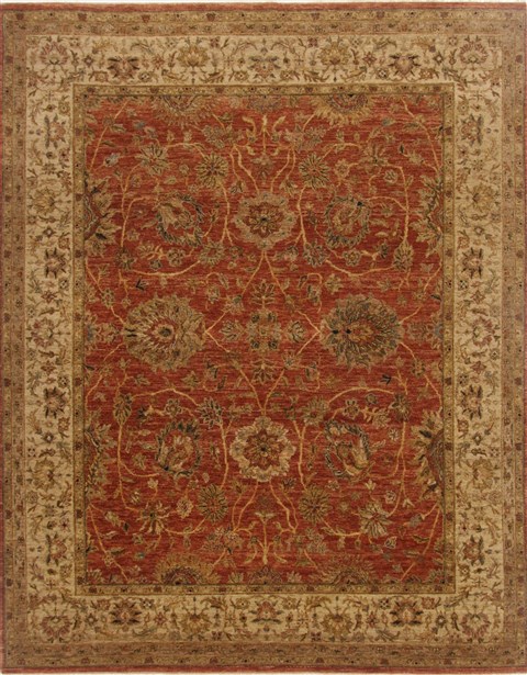 Ziegler Brown Hand Knotted 80 X 100 Area Rug 250-17745 Image 0