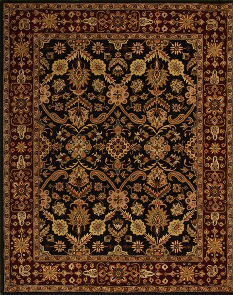 Pishavar Black Hand Tufted 80 X 100 Area Rug 300-17747 Image 0