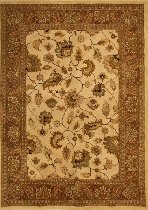 Pishavar Beige Hand Tufted 81 X 1011 Area Rug 300-17751 Image 0