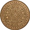 Pishavar Brown Round Hand Tufted 80 X 80  Area Rug 300-17756 Thumb 0