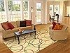 Modern Beige Hand Tufted 80 X 100 Area Rug 300-17765 Thumb 4