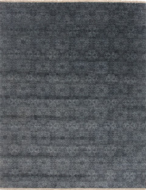Modern Blue Hand Knotted 710 X 100 Area Rug 250-17766 Image 0