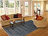 Modern Blue Hand Knotted 710 X 100 Area Rug 250-17766 Thumb 4