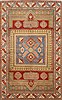 Kazak Multicolor Hand Knotted 73 X 117  Area Rug 250-17768 Thumb 0