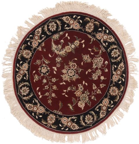 Tabriz Red Round Hand Knotted 30 X 30  Area Rug 251-17769 Image 0