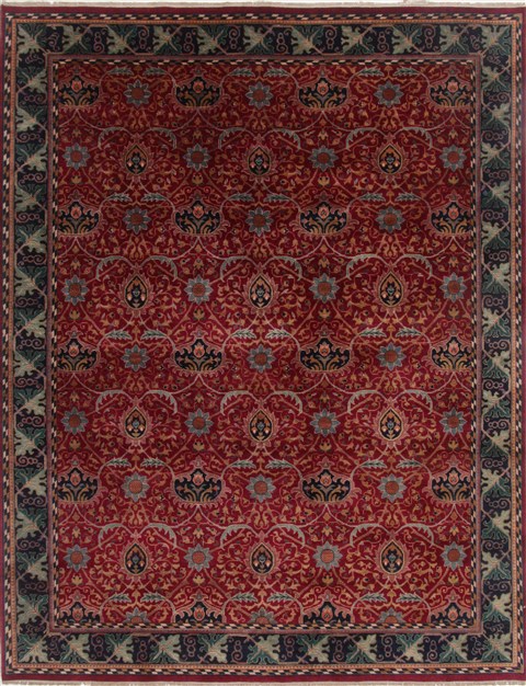 Tabriz Red Hand Knotted 811 X 119 Area Rug 250-17772 Image 0