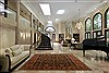 Agra Black Hand Knotted 91 X 121 Area Rug 250-17775 Thumb 1