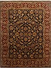 Agra Black Hand Knotted 91 X 121  Area Rug 250-17775 Thumb 0